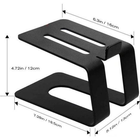 Support Pour Enceintes - Acier - Angle Réglable Pour Positionnement Optimal - Bureau Studio Bibliothèque - 1 Pièce (1/5)
