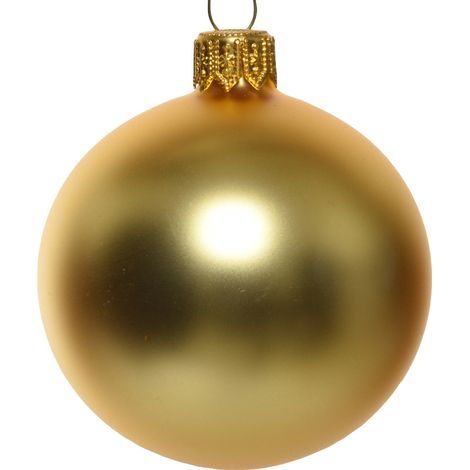 1 PALLINA DI NATALE ORO OPACO Ø10 CM (1/4)