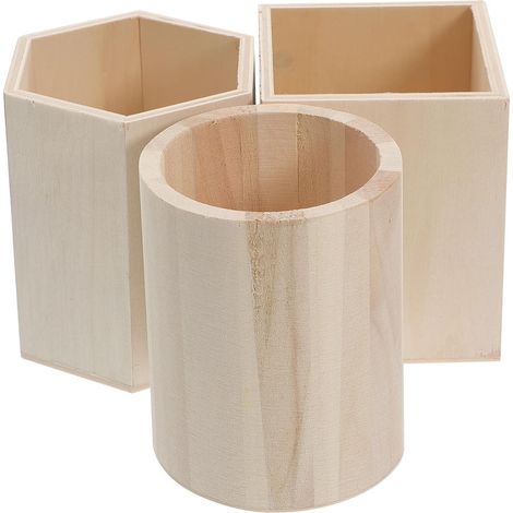Stück Holz Stiftehalter mit Genug Kapazität Klassischer Stil