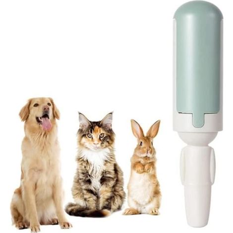Brosse Anti Poils - Magique - Réutilisable - Pour Chien et Chat - Enlève Poils - Nettoie Surfaces (1/4)