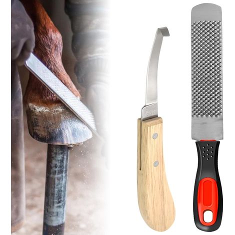 8 Pouces Lime À Sabots Cheval, Outils De Maréchal-Ferrant, Râpe Sabot En Acier Au Carbone, Soins Des Sabots Pour Chevaux, Râpe À Sabot De Cheval, Lime En Fer À Cheval Double, Pour Chevaux Et Ânes