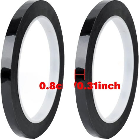 Isolierband, hochtemperaturbeständig, starker Kleber, 8mmx50mx2Stück, 50m (1/2)