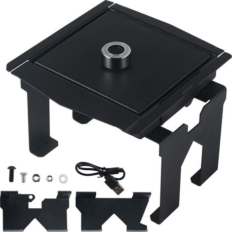 Coffre de sécurité pour console de voiture inviolable - Coffre de sécurité antivol pour voiture, camion, objets de valeur - Boîte de verrouillage (1/4)