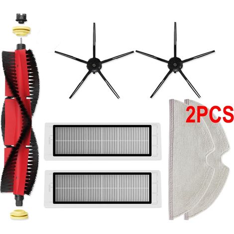 Brosses et filtres HEPA pour aspirateur robot Roborock S5 S50 S502 S55 S6 S6 Pure E4 1S SDJQR01RR