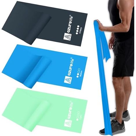 Bandes De Résistance - 5 Pieds X 6 Pouces - Sans Latex - Pour Rééducation Physique Yoga Pilates Renforcement Musculaire - Lot De 3 (1/3)