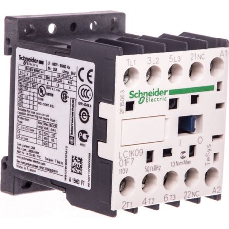 Contacteur de puissance 9 A 3P 3Z 115 V AC LC1K0901F7