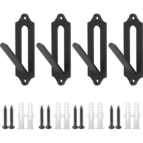 Support Pour Tête De Trophée Euro - Acier Inoxydable - 4,1 x 1,4 Pouces - Fixation Murale - Lot De 4 (1/3)
