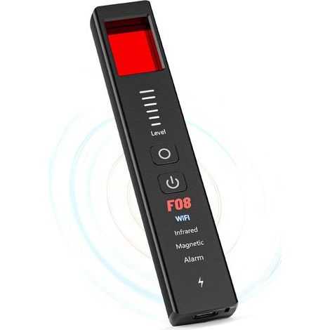 Detector Camera - 1 Mhz To 6 5 Ghz Signal Detection - Infrared Lens Finder - Magnetic And Vibration Sensor - For Hotel Car Office Use - 6 Sensitivity Levels - 30 G (1/4)