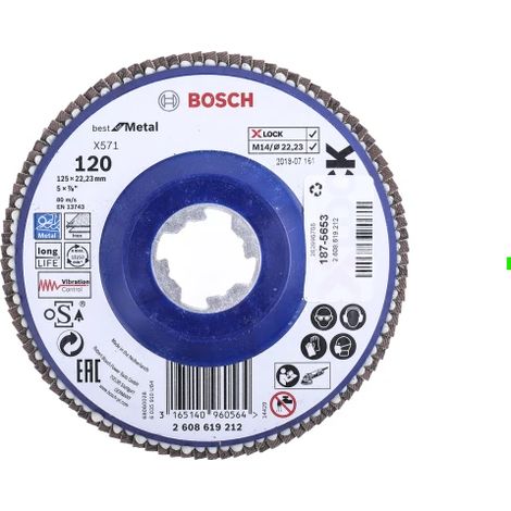 Bosch Zirkonoxid Aluminium Fächerschleifscheibe 2608619212
