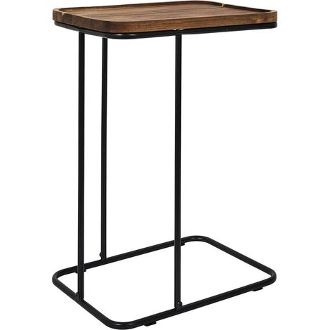 Table d'Appoint Bout de Canapé en Bois "Acacia" 55cm Marron