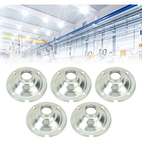 Lot de 5 tubes à filetage interne G3/4 pour éclairage intérieur d'usine, d'atelier, avec ventouses, pour lampes industrielles et minières, têtes de soudage, 10 cm, 6 pans. (1/5)
