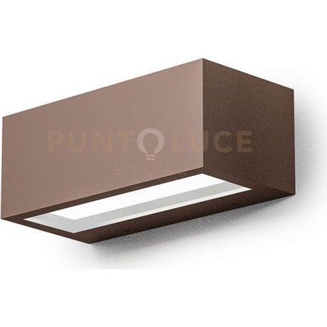 GES972- APPLIQUE LED RUGGINE 4000K 602LM 15W IP65 21,5CM