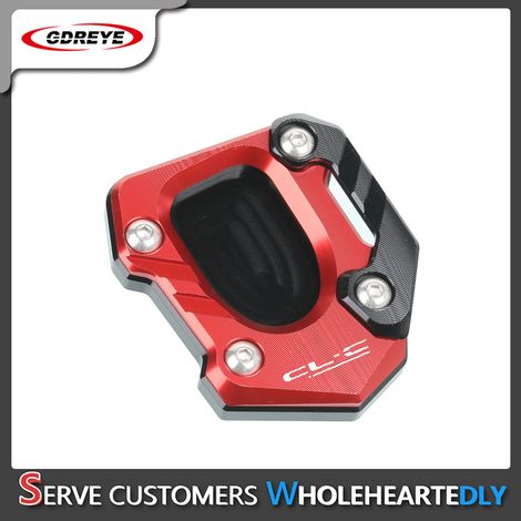 (450CLC Rouge) Compatible avec les motos CFMOTO 450SR, 450NK et 450CLC : béquille latérale, support, plaque d'extension, repose-pieds et pédale 450CL-C maxpower (1/4)