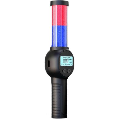 Alcootest de haute précision avec alarme sonore et lumineuse, affichage LCD, éthylotest de police (1/5)