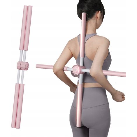 Bâton d'entraînement pour étirements croisés du dos, yoga, étirement du dos, 77 cm (1/5)