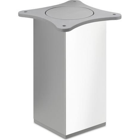 Möbelfuß QUEBEC II 65 x 65 mm Höhe 150 mm Chrom poliert