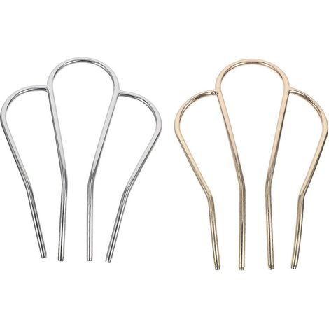 Lot de 2 pinces à cheveux, peignes latéraux, épingles à cheveux, outils de coiffure-9.5X4X0.3CM (1/3)
