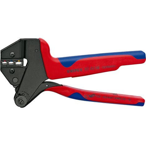 KNIPEX 97 43 06 Pinza universale per terminali per matrici intercambiabili con manici multicomponente brunita 200 mm