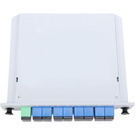 Séparateur de Fiber optique PLC 1x8, connecteur SC UPC, prise optique pour les projets d'ingénierie de câblage domestique (1/5)