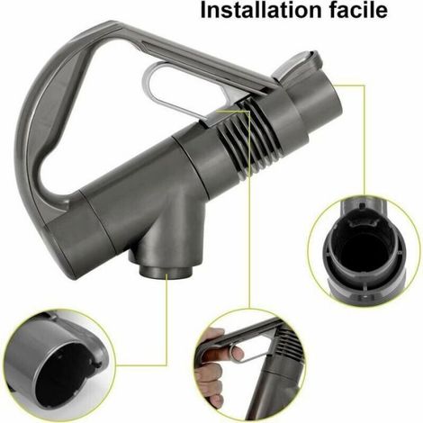 Poignée Aspirateur - Compatible Dyson DC19 DC23 DC26 DC29 DC32 DC33C DC36 DC37 DC48 DC52 - Référence 917276-01 - 35 x 12,5 x 30,5 cm - 1 Pièce (1/5)