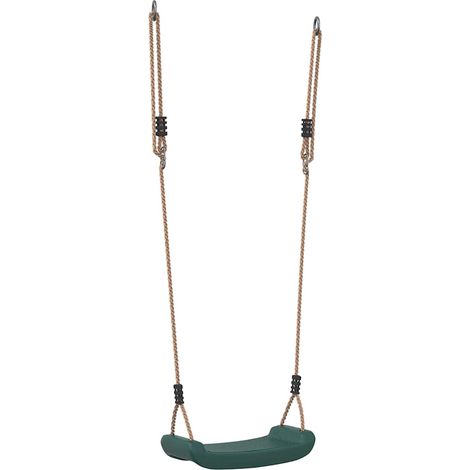 Balançoire d'extérieur d'enfants simple et corde réglable vert (1/5)