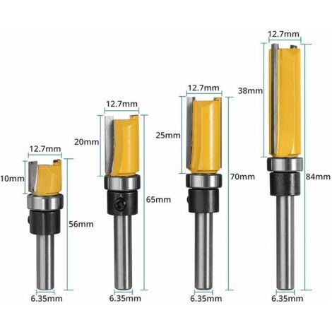 NALOOKAMIC 4 PCS 1/4\ (1/4)