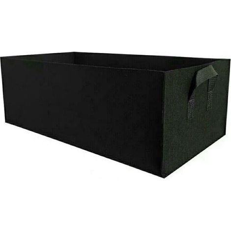 (403020cm Noir) 1 paquet de sacs de plantation rectangulaires avec poignées, conteneurs de plantation carrés surélevés, sacs de plantation carrés e (1/5)