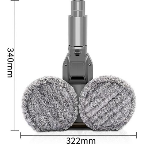Elektrischer Wischmoppkopf für Nass- und Trockenreinigung, kompatibel mit Dyson V6, V7, V8, V9, V10 und V11 + Wassertank + 6 Wischmoppköpfe (1/4)