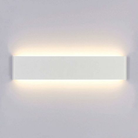 Applique Murale Interieur Led 40cm Lampe Murale Blanc Chaud Moderne Up Down Lampe 14w Ac 220v Luminaire Mural Pour Chambre Salon Escalier Couloir(Blanc) (1/4)