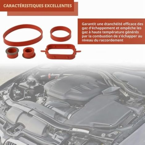 Joints de collecteur d'admission compatible avec BMW M47/M47N, M57/M57N, moteurs à 6 cylindres, compatible avec BMW E70 E53 E72 E71 E81 E87 E88 E82 E90 E91 E92 E93 E60 E60 1 E63. E64 E46 (1/3)