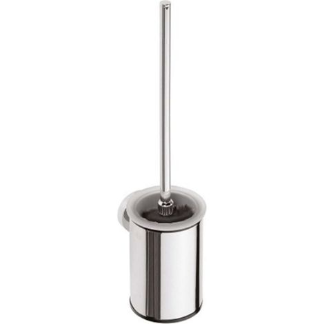 Sapho X-Round - Escobilla de WC cilíndrica con cepillo negro, cromo XR305 (1/2)