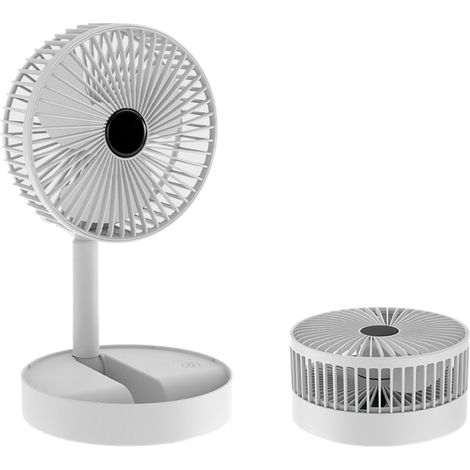 Nouveau ventilateur de bureau pliable et portable, rechargeable par USB.
