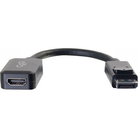 Adaptateur DisplayPort vers HDMI - 20.3 cm - Mâle vers Femelle - Noir - 1 Pièce (1/4)