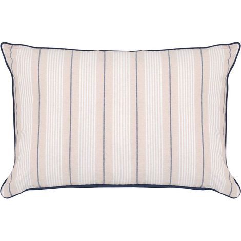 Cuscino groove 58x38cm a righe blu navy - Atmosphera créateur d'intérieur