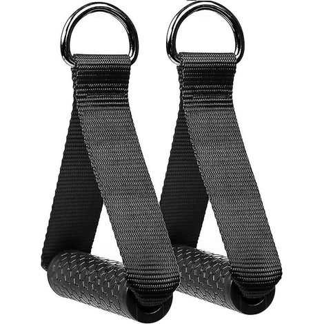 Poignées de résistance pour musculation, accessoire pour appareils de fitness et musculation - lot de 2 (1/4)