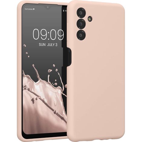 Silikonhülle für Samsung Galaxy A13 5G, puderrosa matt, SM-A136U (1/5)