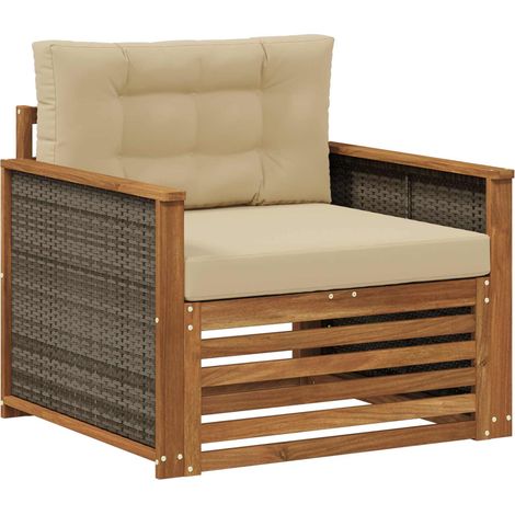 Maison Exclusive - Outdoor Mittelsofa Natur (1/5)
