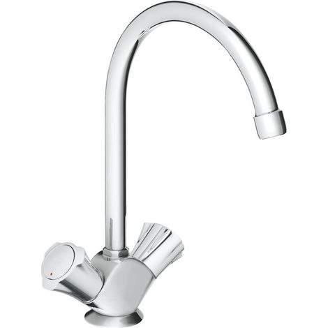 Grohe Grifo Mezclador para Fregadero Cromo Caño Giratorio 360°