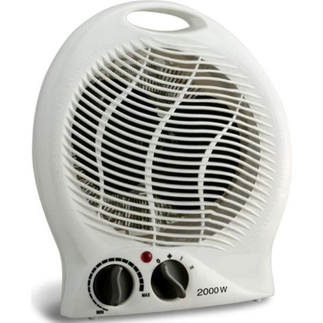 CALDOBAGNO TERMOVENTILATORE STUFA ELETTRICA VENTILATA CON TERMOSTATO (1/2)