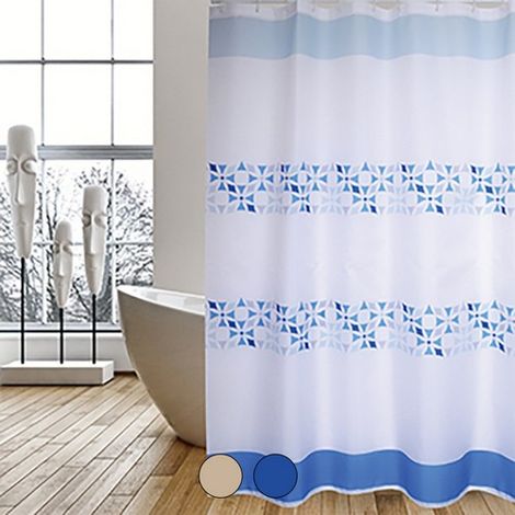 TENDA PER DOCCIA IN TESSUTO POLIESTERE PORTO cm 180x200 Beige