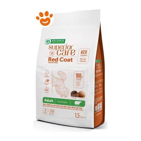 Natures Protection Dog Superior Care Manti Rossi Adult Small Breeds con Agnello - Sacco 10 Kg -