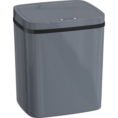 HOMCOM 15L Sensor Bin, Automatic Touchless Kitchen Bin, Battery Operated