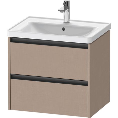Duravit Ketho.2 mueble bajo lavabo suspendido, 2 cajones,
