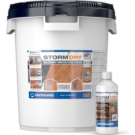Stormdry Cream 20 Litres and Stormdry Repointing Additive I (1/3)