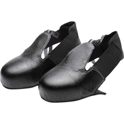 Accessoires pour chaussures et bottes de sécurité, housses pour mobilier de jardin, couvre-chaussures de sécurité en cuir avec embout en acier et amortissant les chocs, surchaussures de protection pou