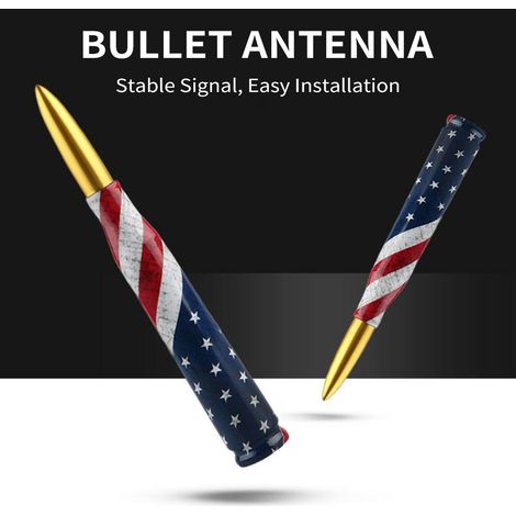 AKLOSIPY Antenne Universelle de Conception de Drapeau en Métal de Rechange D'antenne de Voiture pour Le Camion SUV de Voiture avec L'installation Facile Aucun Outil Nécessaire (1/5)