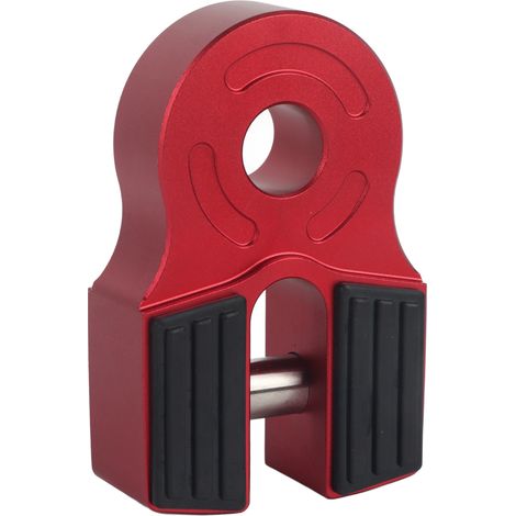 Attache Pour Treuil - Charge Maximale 16000 lb - Aluminium Revêtu - Protection En Caoutchouc - Compatible Avec Anneau D De 3/4 Pouces Et Câble De 3/8 Pouces - 1 Pièce (1/5)
