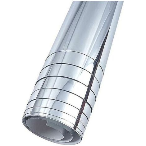 QORVA-Rouleau de miroir flexible pour miroir autoadhésif Sheetnonglass pour la décoration murale de la maison (50cm X 200cm)