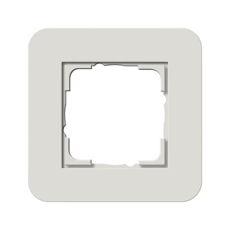 Gira Telaio di copertura 1f Gira E3 Grigio chiaro/Bianco puro [0211411], 0211 411
