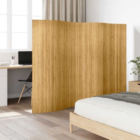 Cloison de séparation-Paravent-Séparateur de pièce Bambou naturel 250x165 cm (1/5)